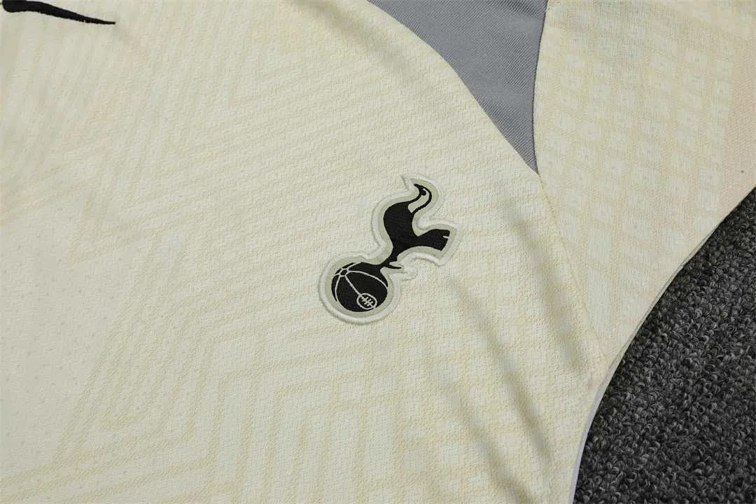 22-23 Tottenham Hotspur vest training suit kit Light Yellow 1