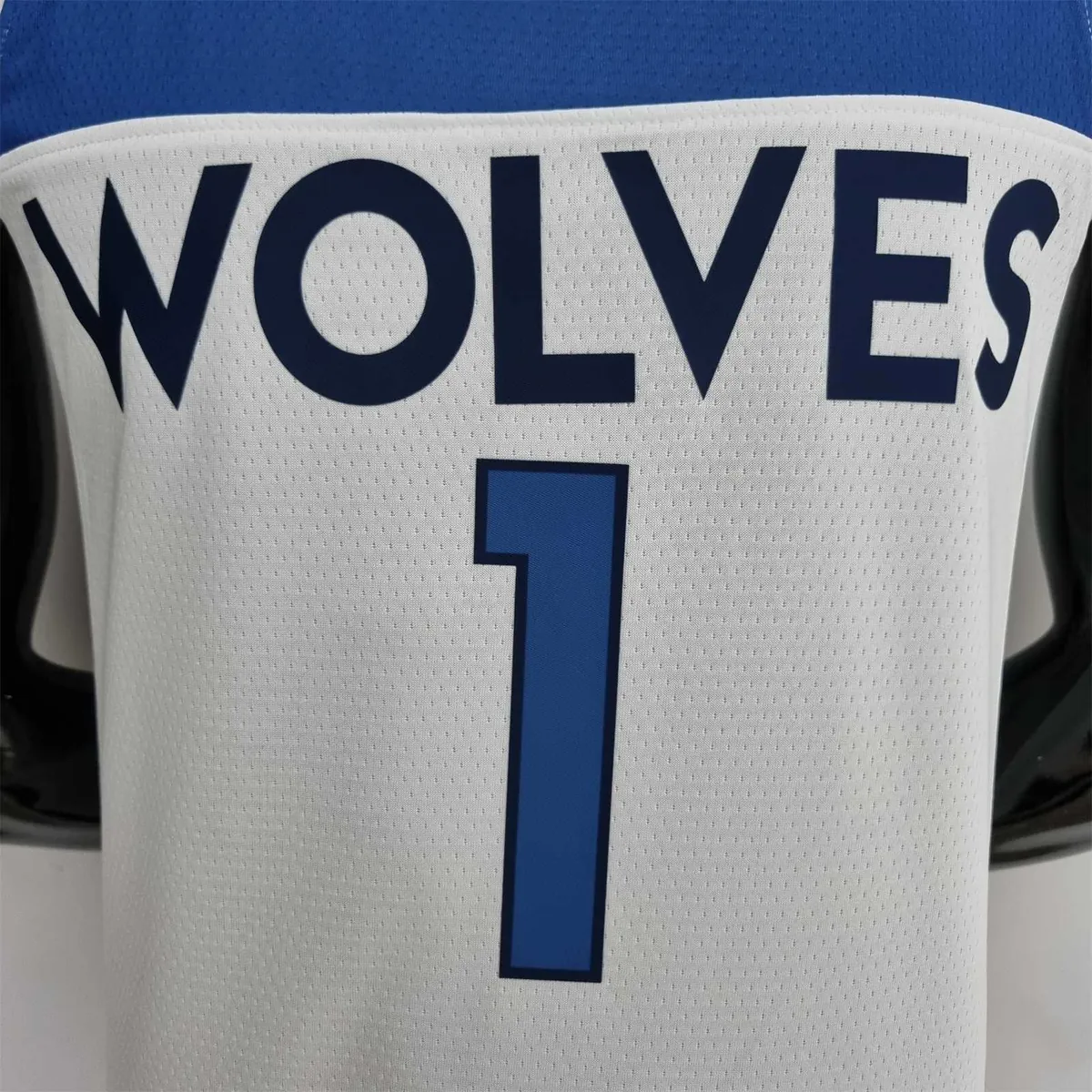 75th Anniversary Minnesota Timberwolves Edwards #1 White NBA Jersey 2