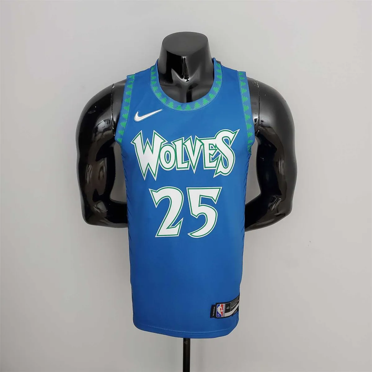 75th Anniversary 2202 Season ROSE#25 Minnesota Timberwolves City Edition Blue NBA Jersey 10