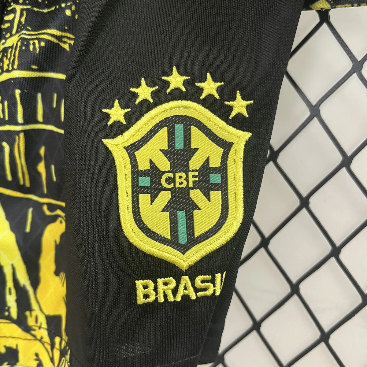 24-25 Brazil Jesus Yellow Special Kid Kits Youth Apparels AAAAJersey Supplier Yupoo 5