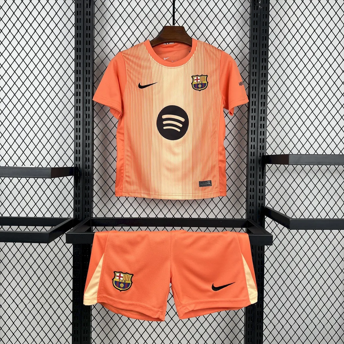 25-26 Kids Barcelona Goalkeeper Kit Youth Apparels Football AAAAJersey Dropship Yupoo-1 7