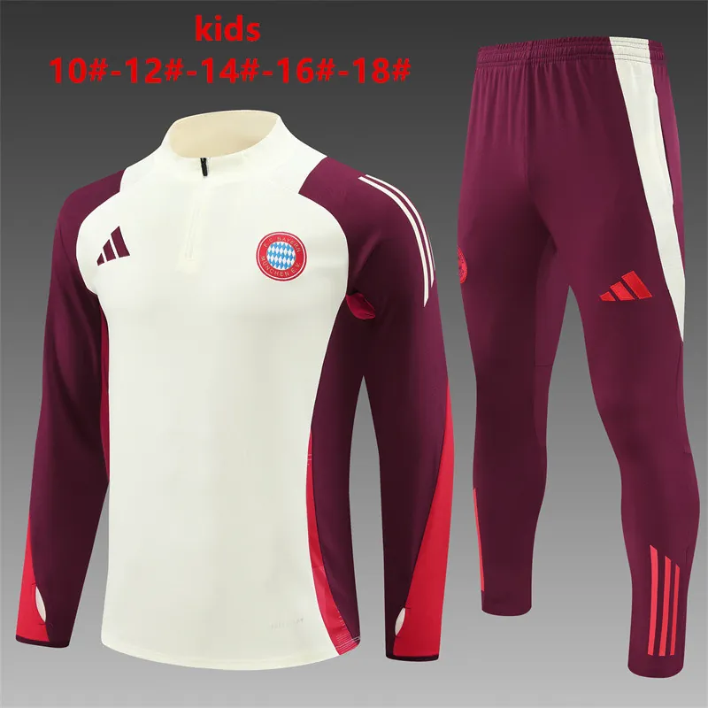 24-25 Bayern Kids Long Sleeve Training Suit Football Shirts 1