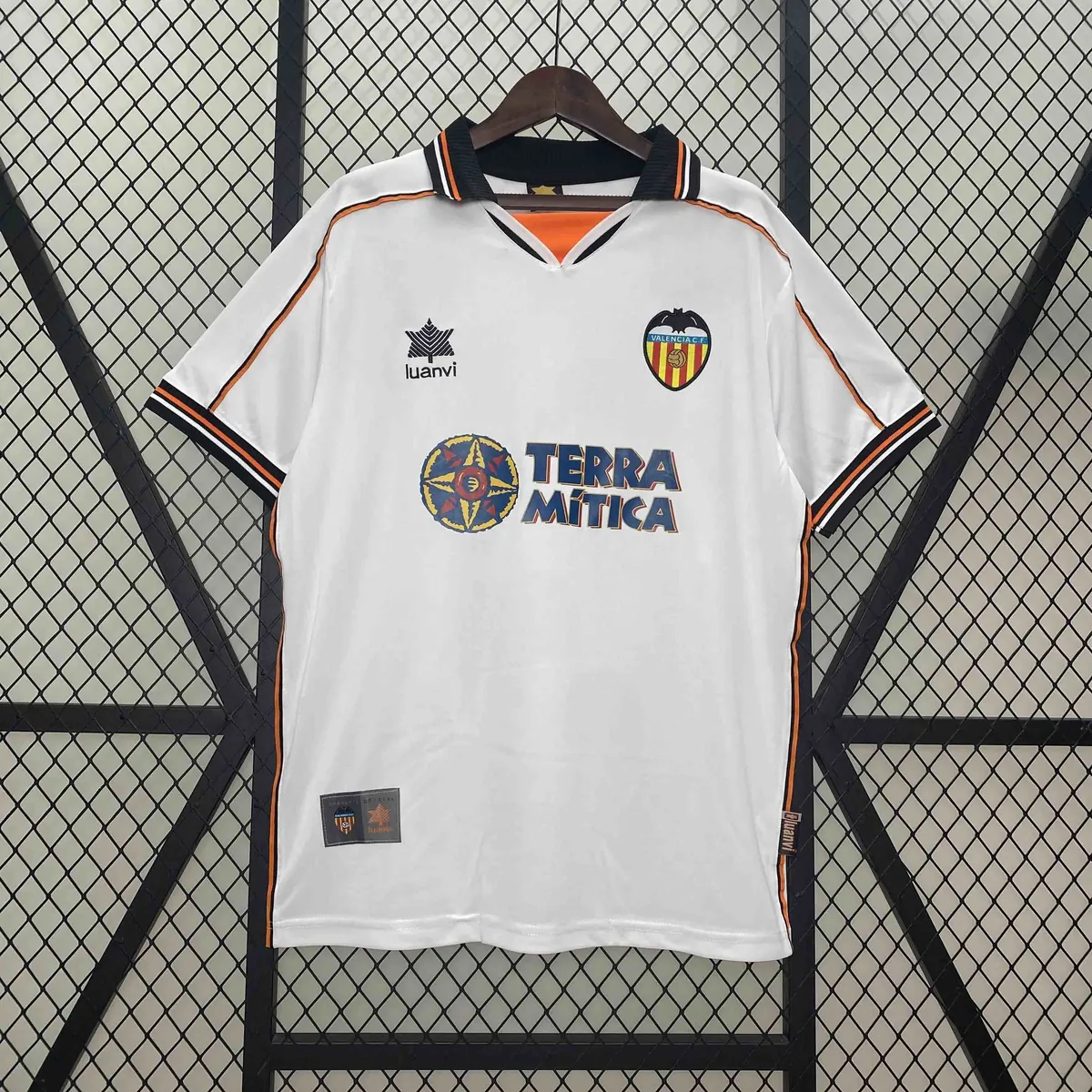 99-00 Valencia Home Retro Kit Vintage Shirt AAAAJersey Supplier Yupoo 7