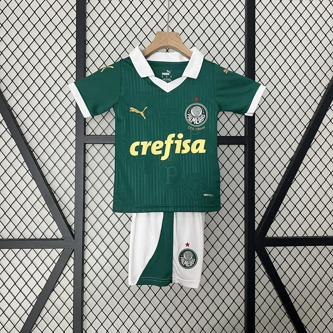 24-25 Palmeiras Home Kid Kits Children Sets Jersey Supplier Yupoo 9