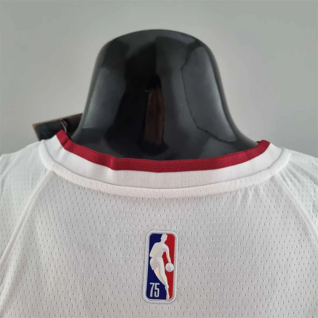 75th Anniversary Miami Heat OLADIPO#4 White NBA Jersey 6