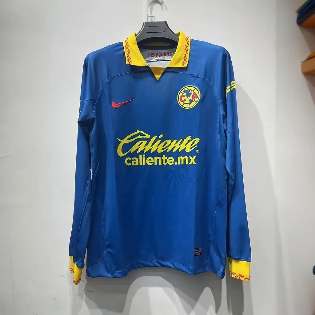 23-24 Club de Futbol America Away Long Sleeve Cheap Jersey Yupoo 2