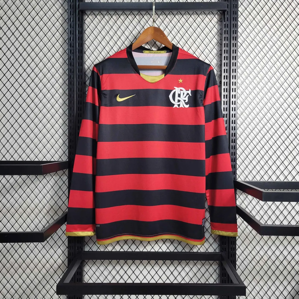 08-09 Retro Long Sleeve Flamengo Home S-XXL 9