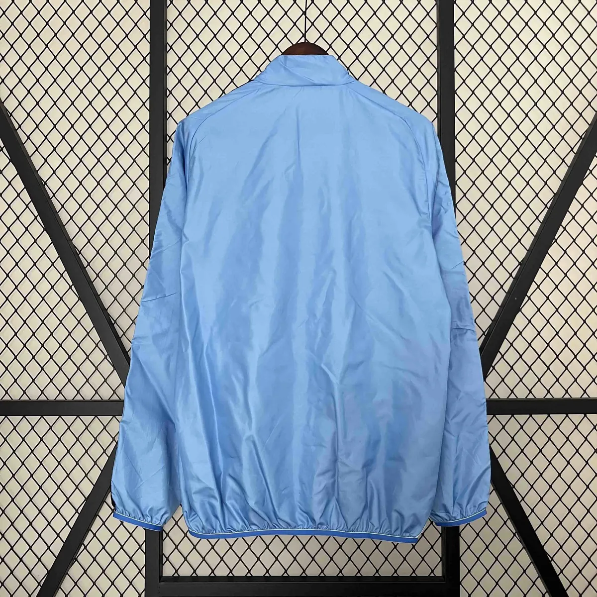 2024 Tigres UANL Beige&Blue Trench Coat Reversible Windbreaker Double-Sides Jacket 7