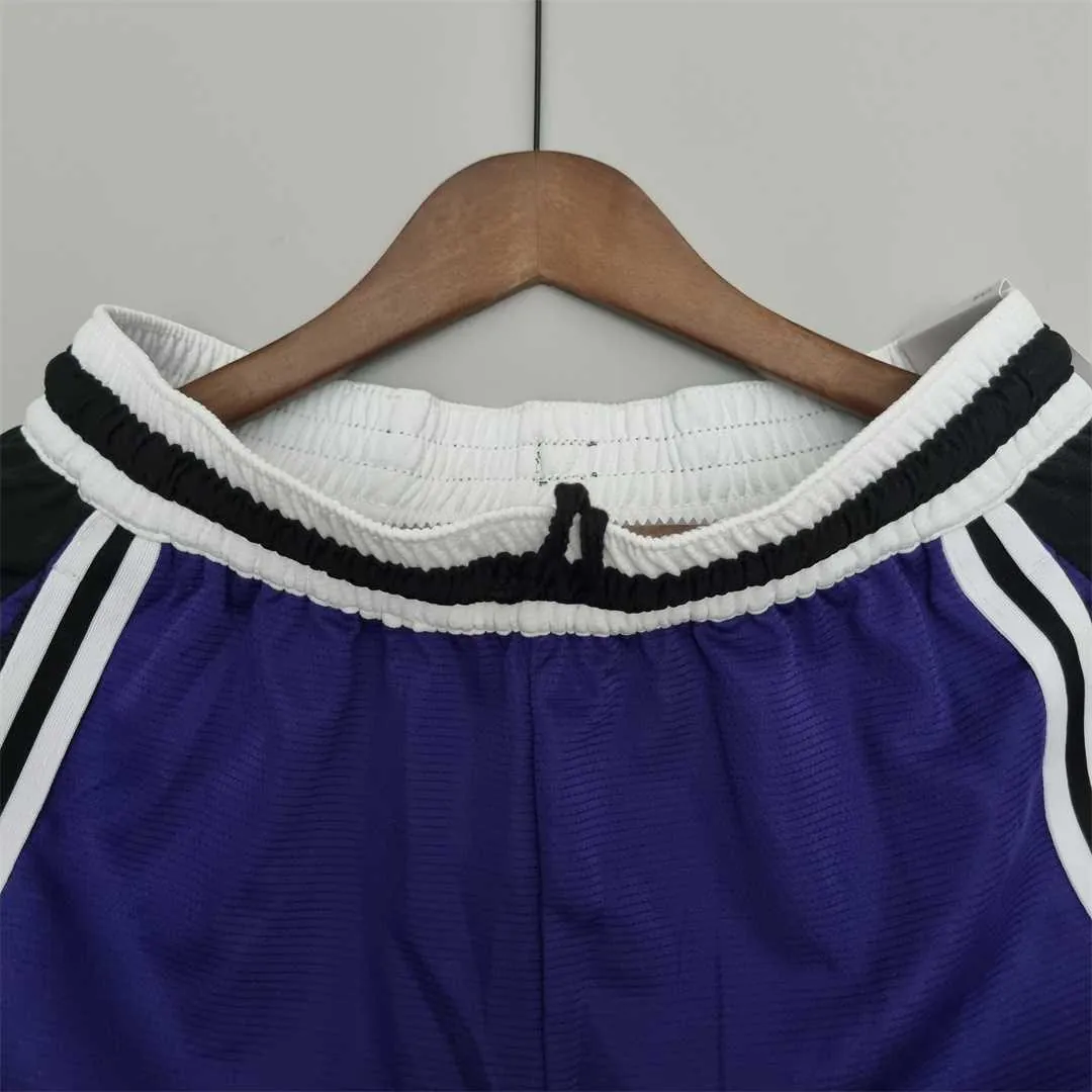 2022 Los Angeles Lakers NBA US Training Shorts Purple Black 6