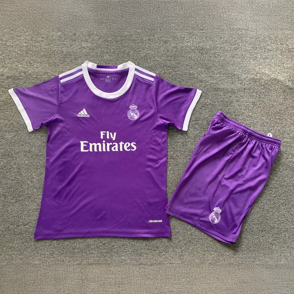 16-17 Real Madrid Away Retro Kids Kits Children Sets Football AAAAJerseys Yupoo 2