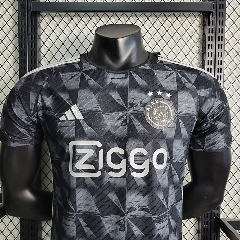 23-24 Ajax Black Player Version Size S-XXL Soccer Jersey 4