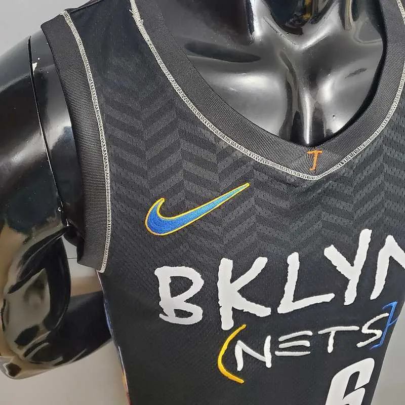 New Brooklyn Nets JORDAN#6 City Edition Black 7