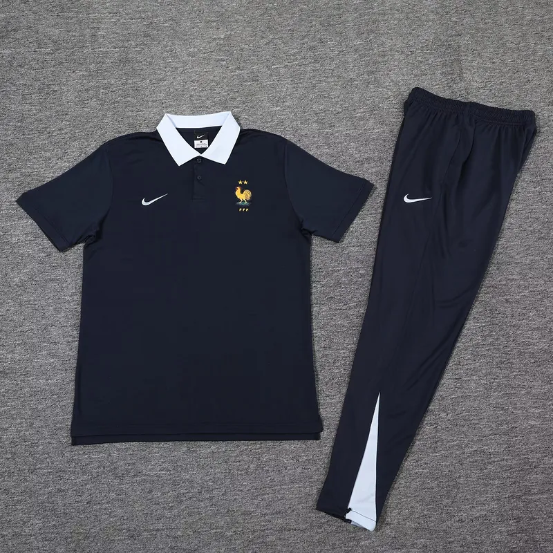 25-26 France Training Polo Kit Soccer AAAAJersey Yupoo 1