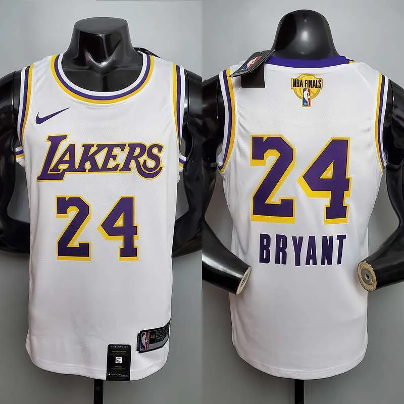 New Bryant #24 Lakers white 8