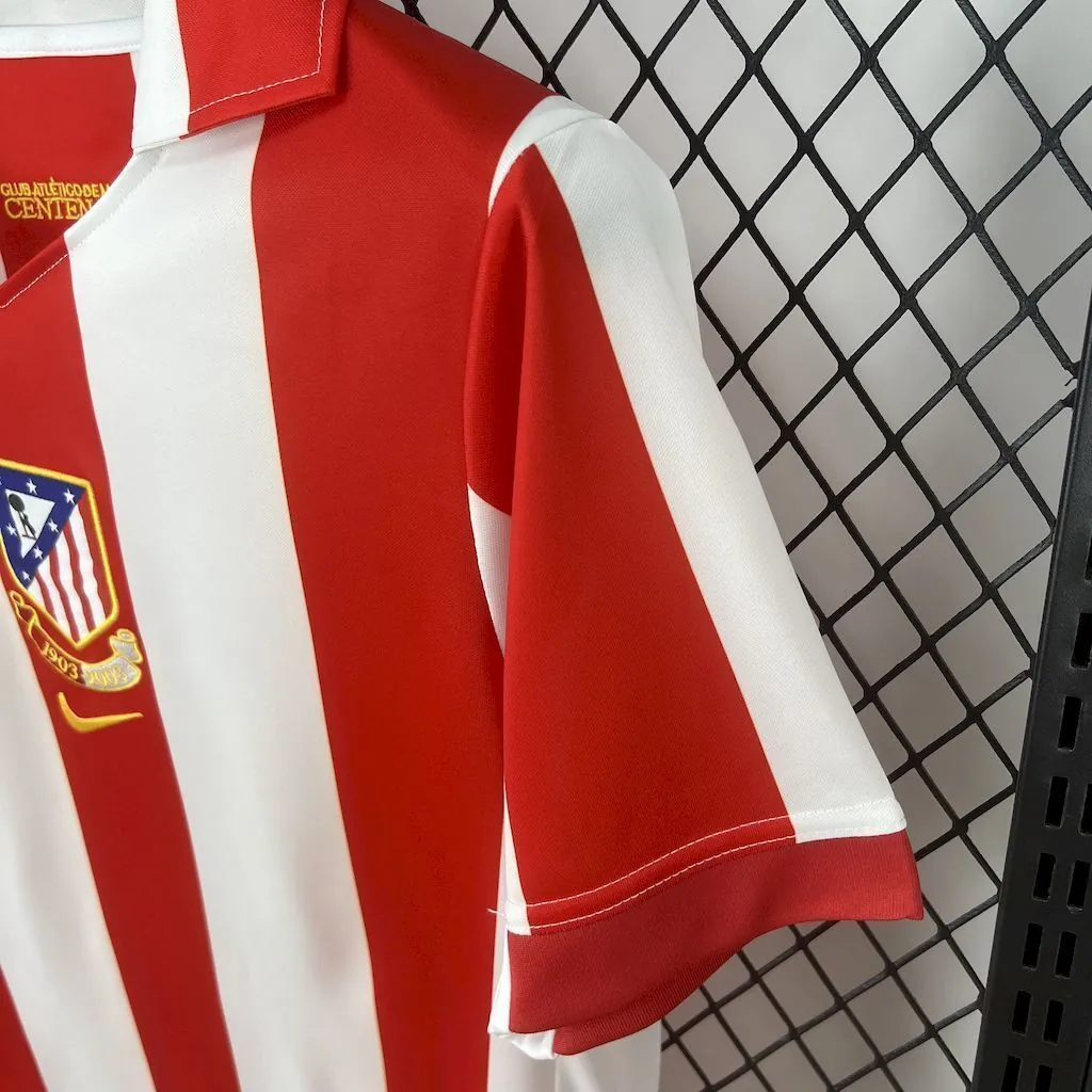1903-2003 Atletico Madrid Centennial Anniversary Retro Kit Vintage Shirt AAAAJersey Supply Yupo 3