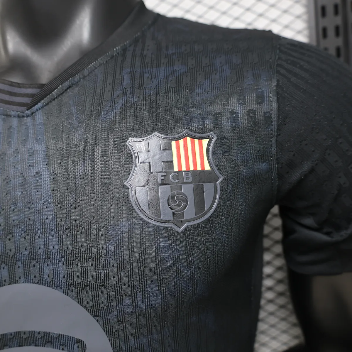 2026-27 Barcelona Concept Black Soccer Shirt Player Version 4