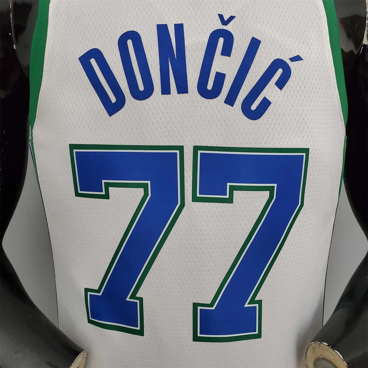 2022 DONCIC#77 Lone Ranger City Edition White and Green 2