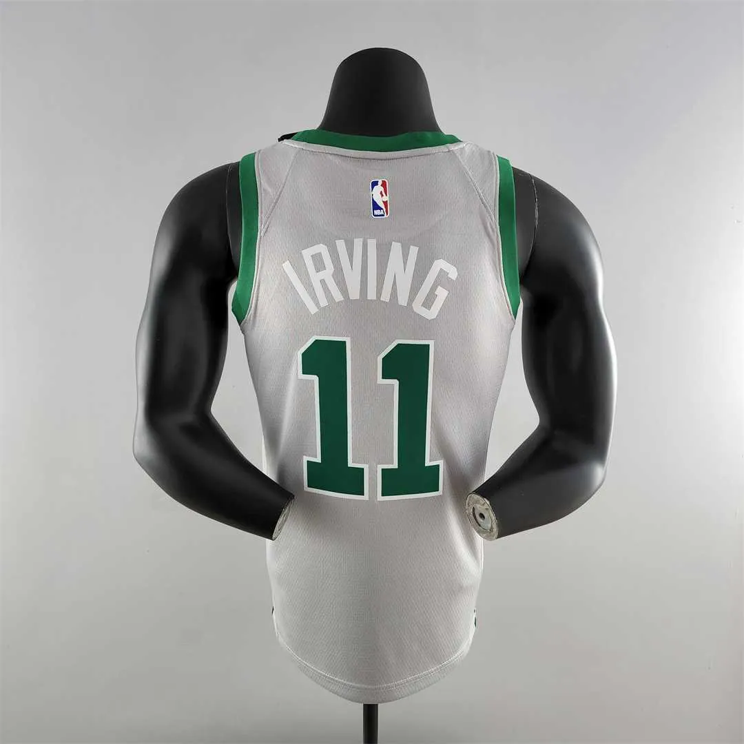 IRVING#11 Boston Celtics Grey NBA Jersey 4