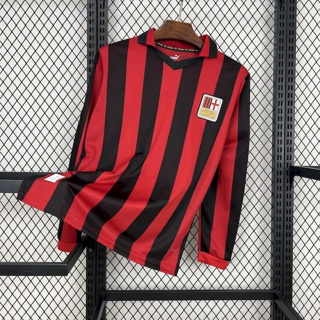 24-25 AC Milan 125th Anniversary Edition Red Long Sleeve Kit AAAAJersey Supplier Yupoo 2