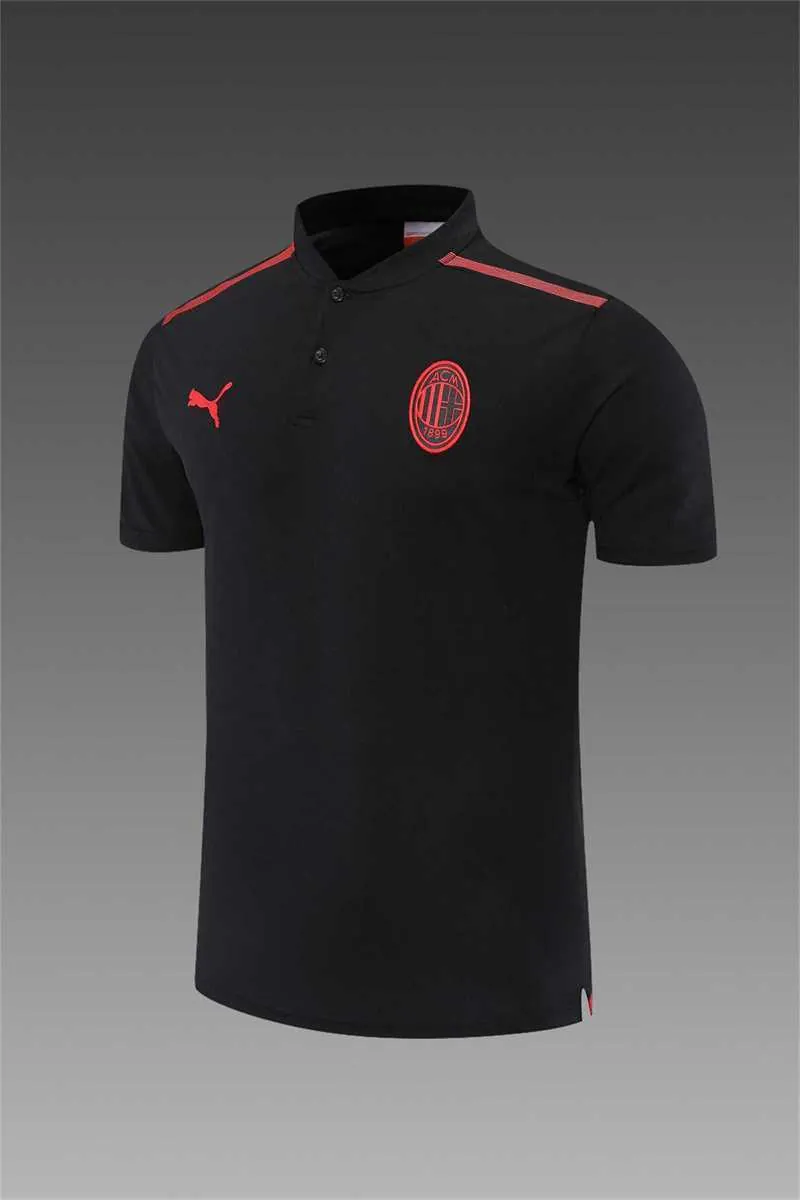 AC Milan Polo blackred Team Badge 4