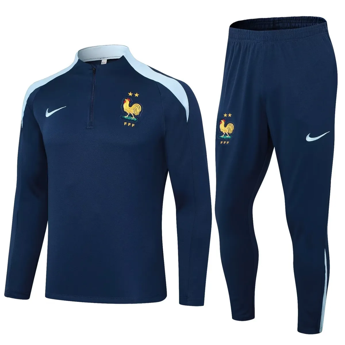 2024 France Long Sleeve Training Suit Football Shirts 4