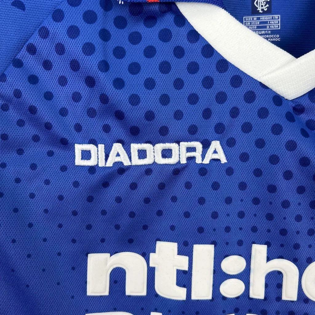 02-03 Rangers Home Retro Kit Vintage Shirt AAAAJersey Yupoo 1