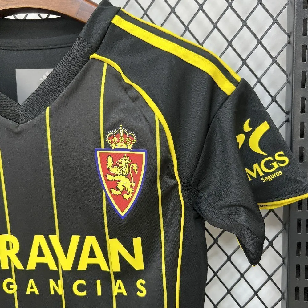 25-26 Real Zaragoza Away Kids Kit Soccer T-Shirt AAAAJersey Supply Yupoo 2