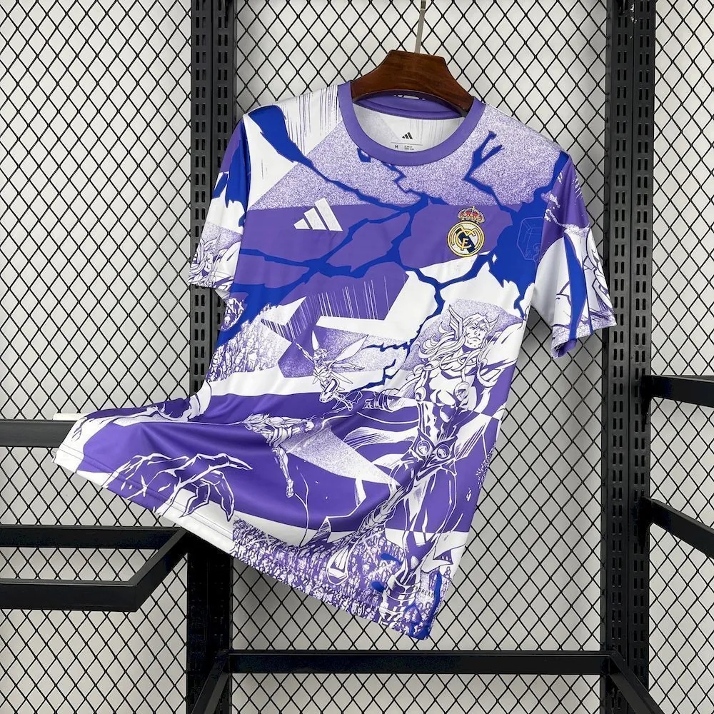 25-26 Real Madrid Pre-Match Football T-Shirt AAAAJersey Wholesale Yupoo 2