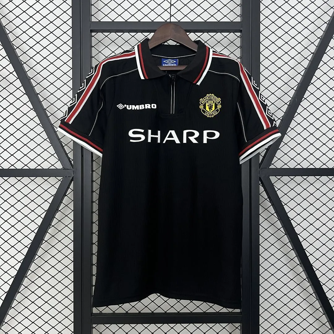 98-99 Manchester United Black Retro Kit Vintage Shirt AAAAJersey Dropship Yupoo 8