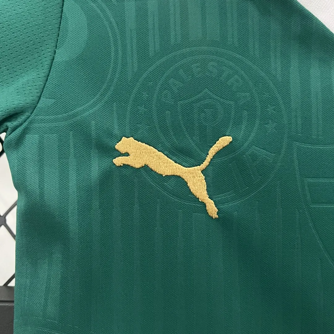 24-25 Palmeiras Home Kid Kits Children Sets Jersey Supplier Yupoo 1
