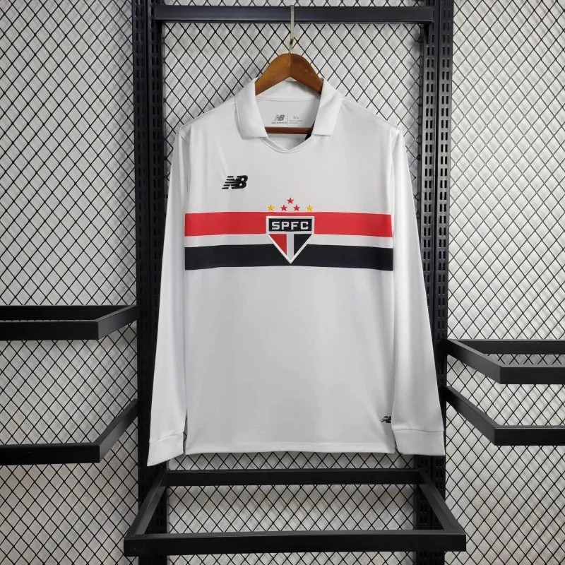 24-25 Sao Paulo Home Kit Long Sleeve Shirt Football AAAAJersey Supplier 7