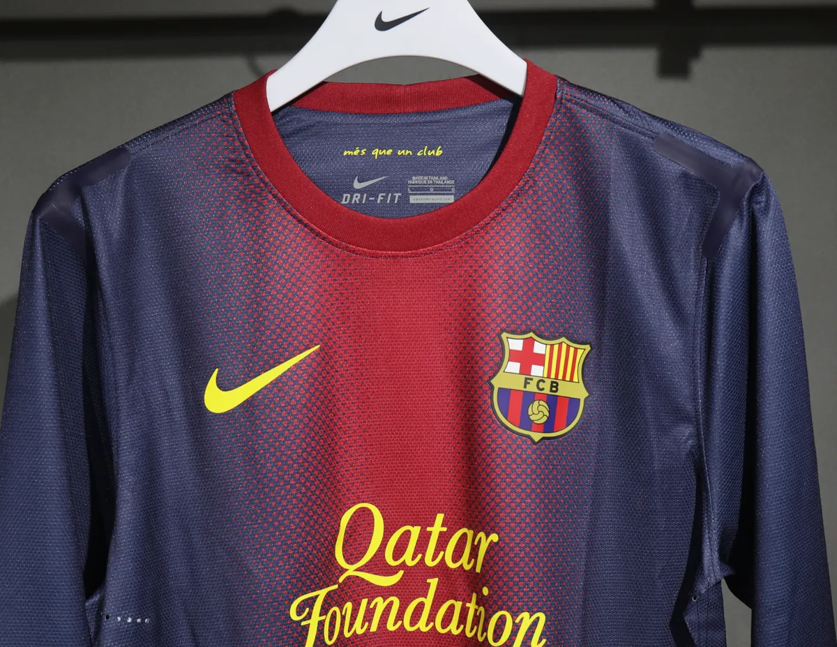 12-13 Barcelona Home Retro Kit Vintage Player Version Long Sleeve Shirt AAAAJersey Dropship Yup 4