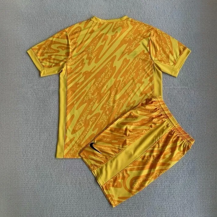 2024 France Goalkeeper Yellow Adults And Kid Kits Football AAAAJersey Yupoo 1