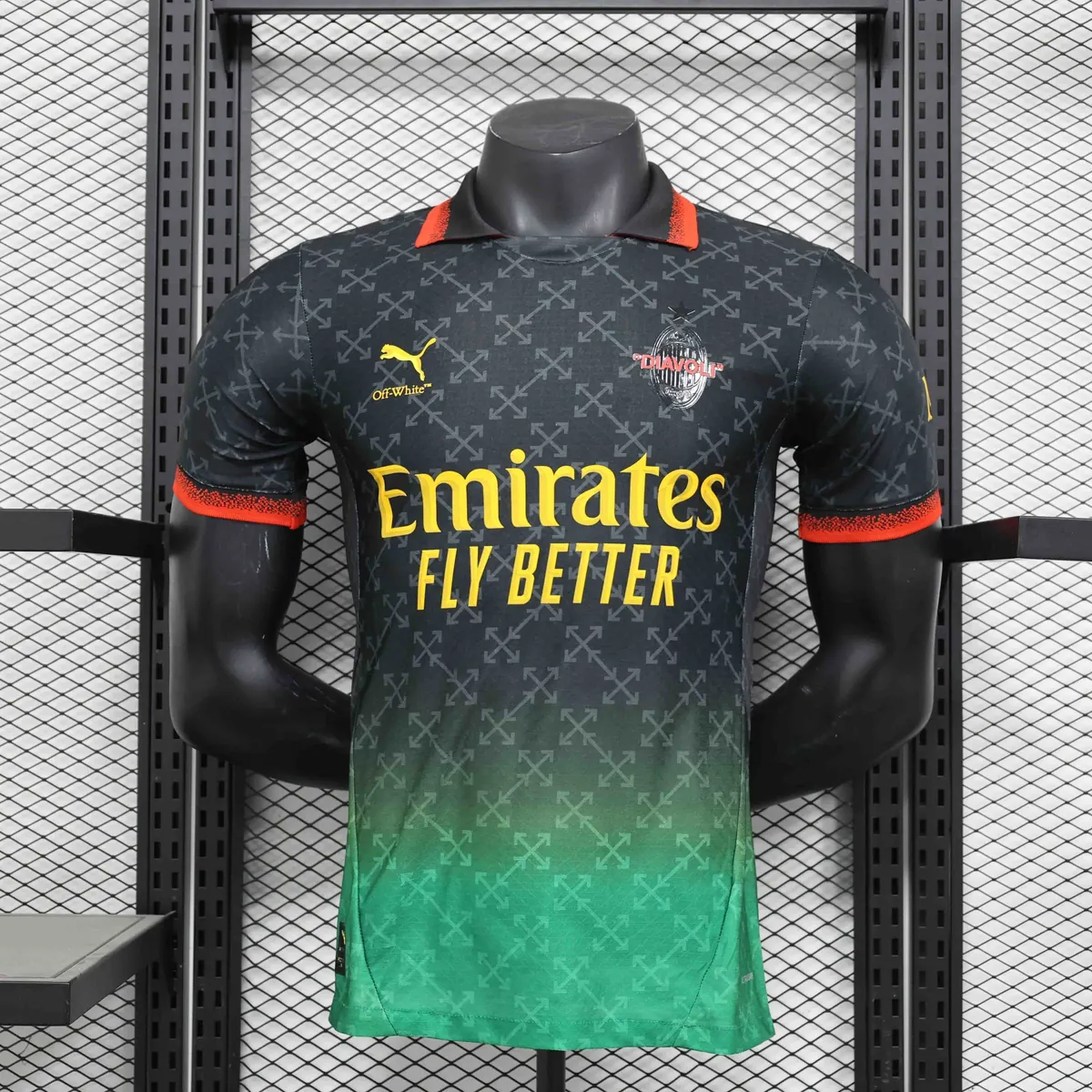 24-25 AC Milan x Offwhite Fourth Kit Player Version Shirt AAAAJersey Supplier Yupoo 3