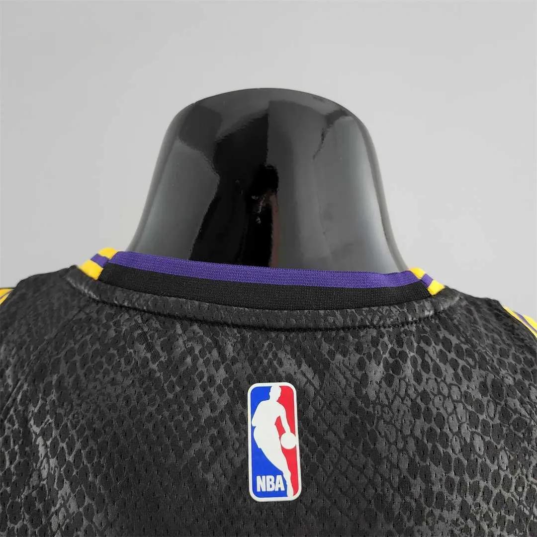 TOSCANO#95 Los Angeles Lakers black NBA jersey 6