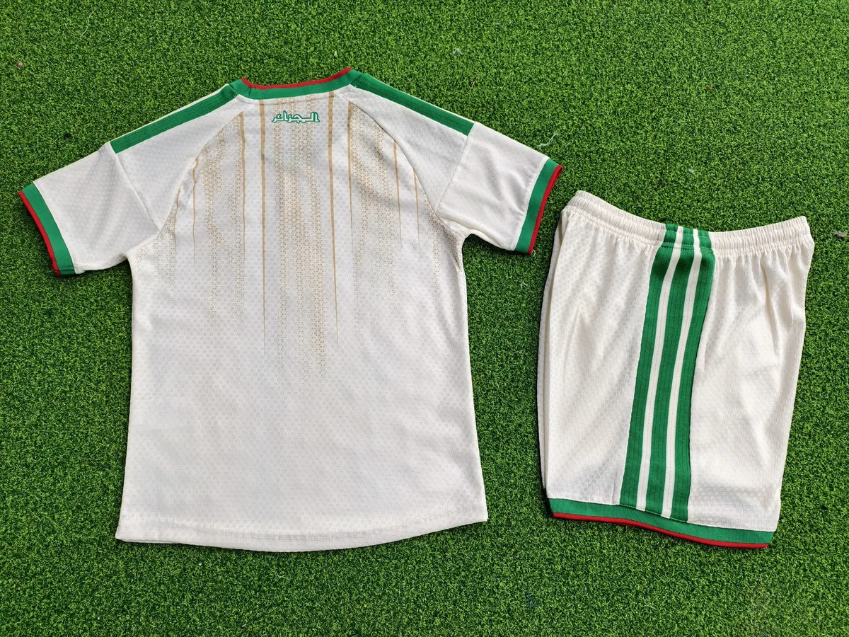 World Cup 2026 Algeria Home Kids Kit Soccer Player Version Children Sets AAAAJersey Supply Yupo 1