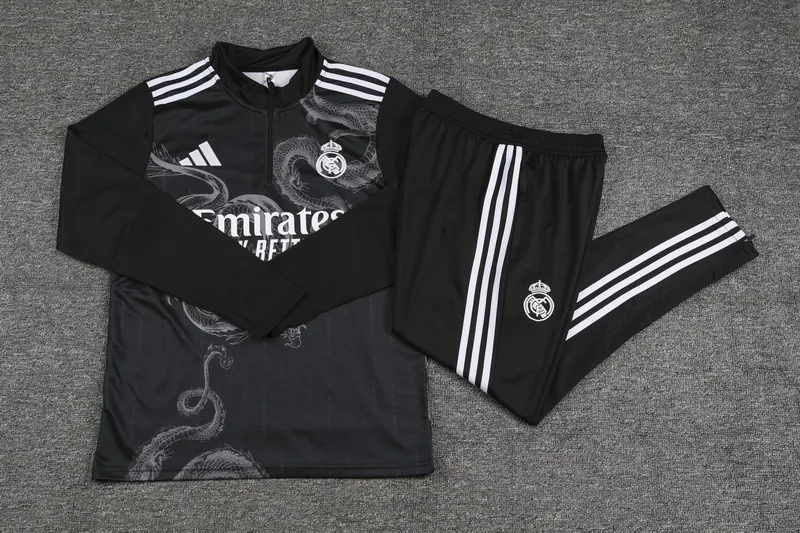 24-25 Real Madrid Long Sleeve Training Suit Football Shirts 2