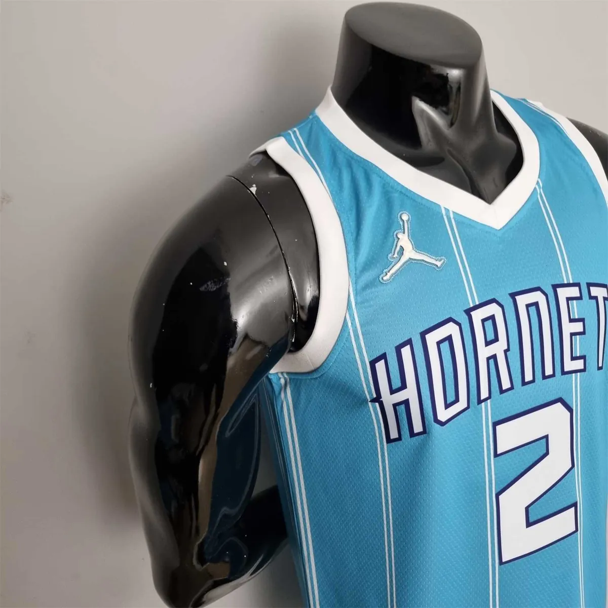 75th Anniversary Ball #2 Charlotte Hornets Blue NBA Jersey 7