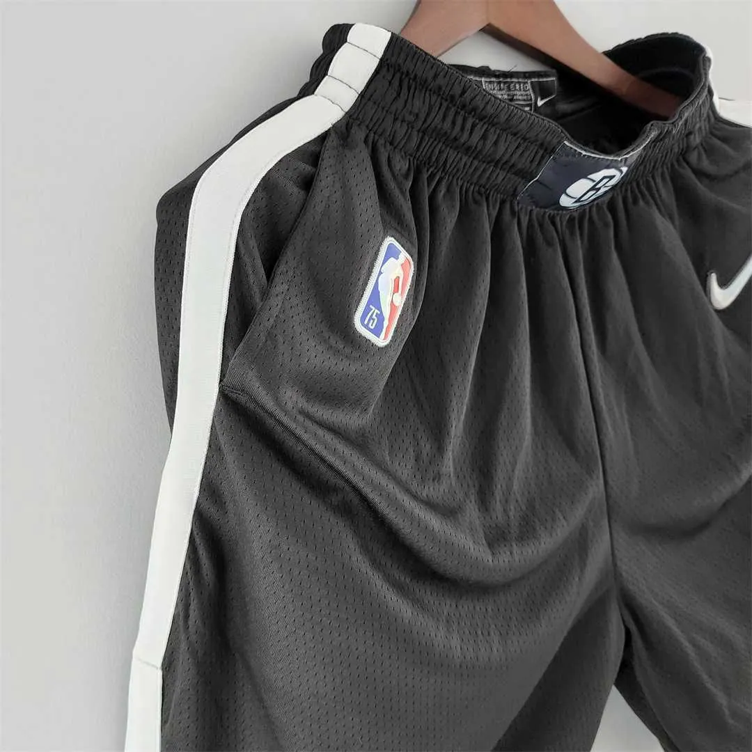 75th Anniversary Brooklyn Nets NBA Shorts Black 5