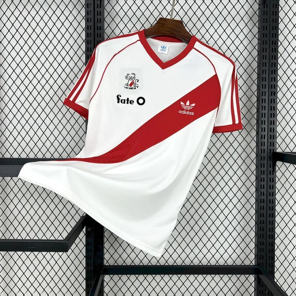 86-87 River Plate Home Retro Kit Vintage Shirt AAAAJersey Supplier Yupoo 5