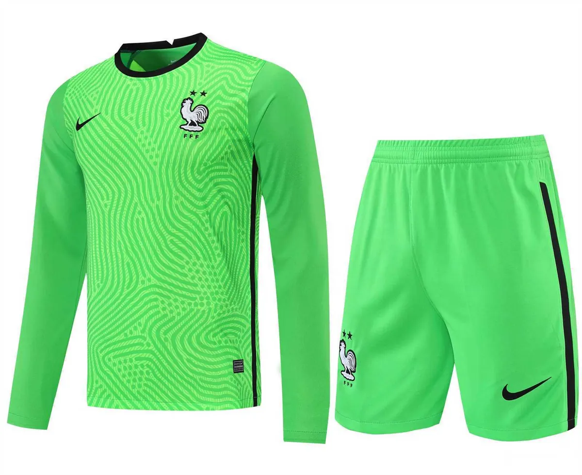 2021 France green goalkeeper long sleeve 20