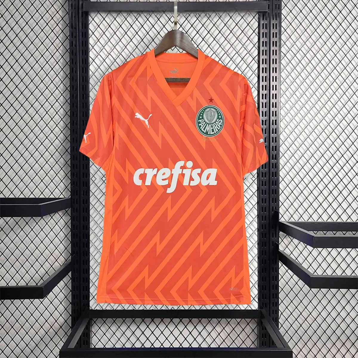 24-25 Palmeiras Goalkeeper Orange Kit Football AAAAJersey Supplier 7
