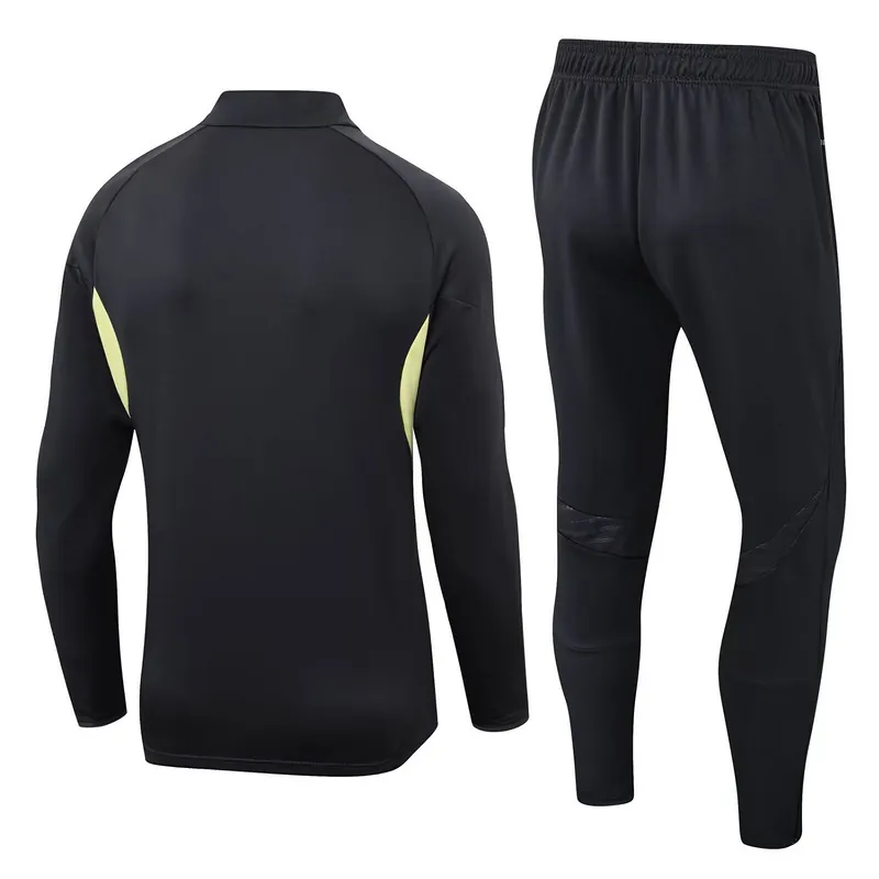 25-26 Real Madrid Training Kits Long Black Football Tracksuits 2