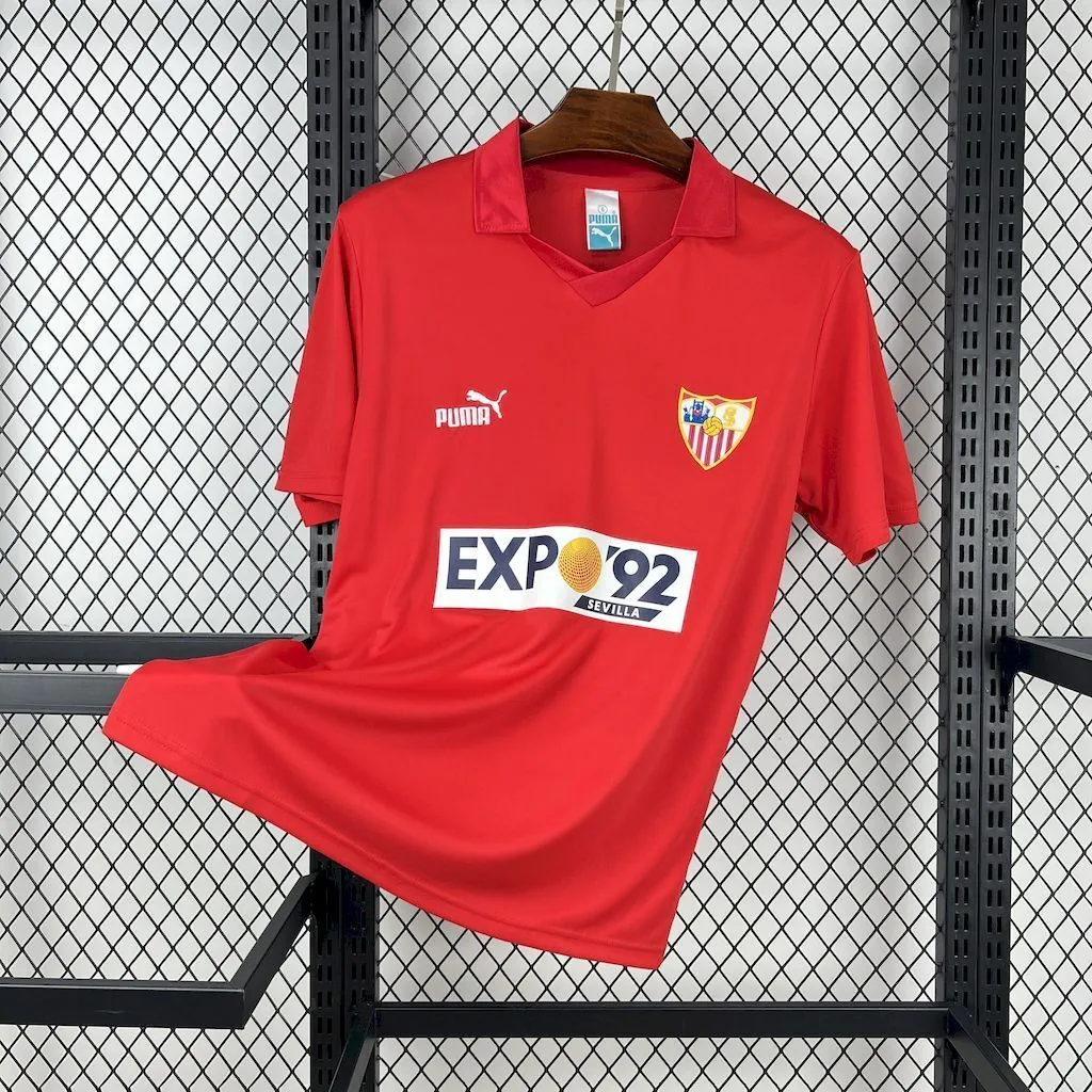 87-90 Sevilla Away Retro Kit Vintage T-Shirt Soccer AAAAJersey Yupoo 6