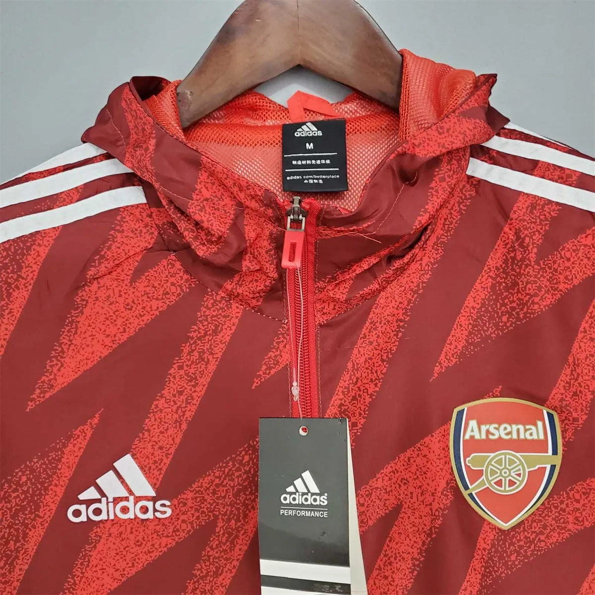 21-22 Arsenal Red Windbreaker 5