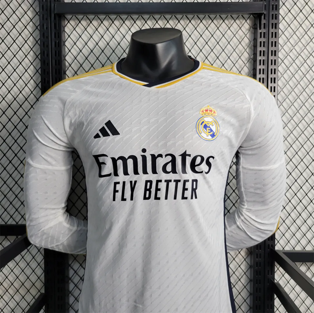 23-24 Real Madrid home player version Long Sleeve 9