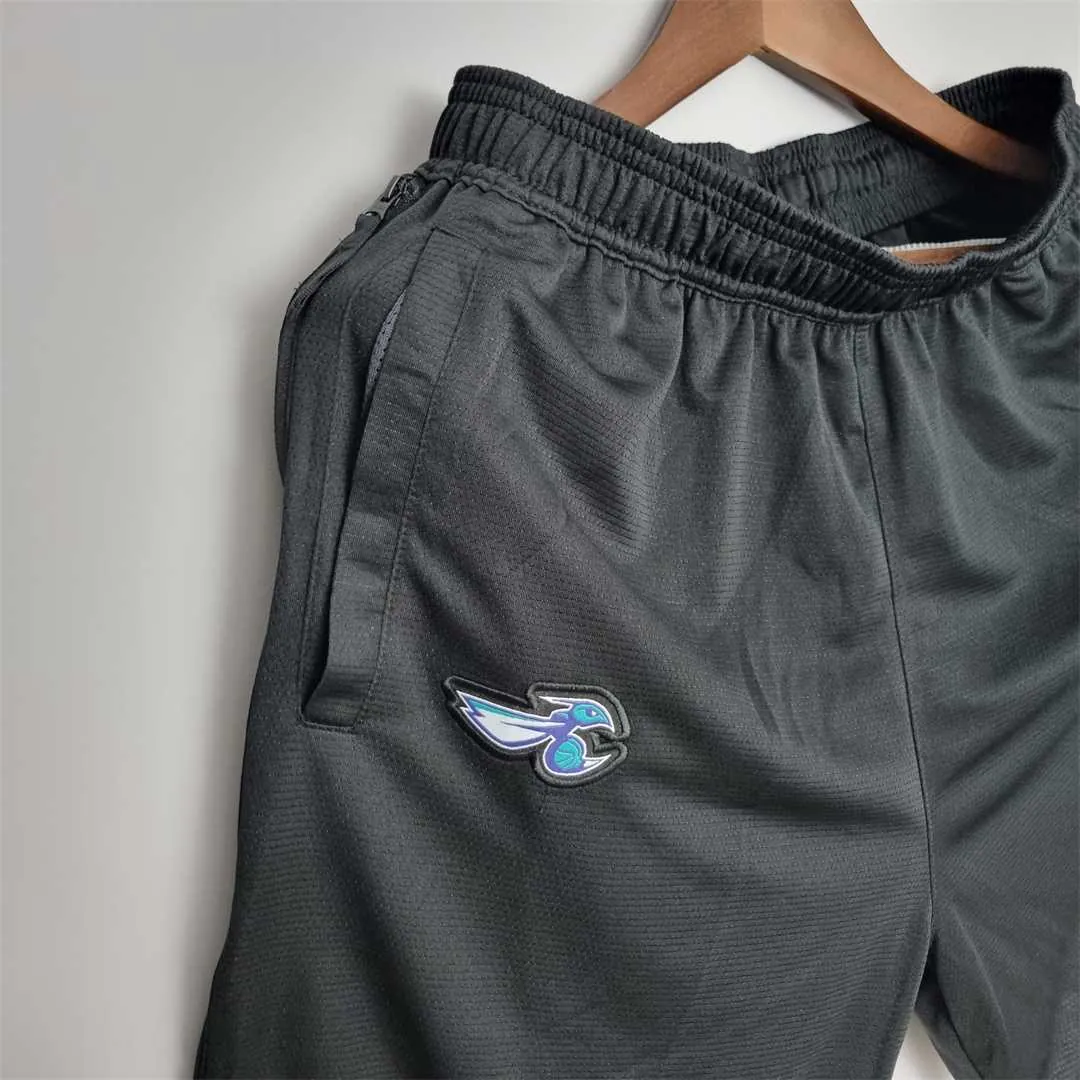 2022 Charlotte Hornets NBA US Training Shorts Black 5