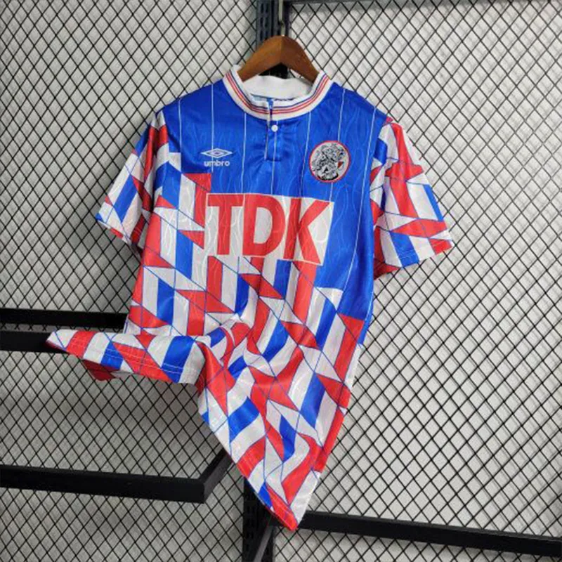1990 Retro Ajax Away S-XXL Cheap Soccer Jerseys 5