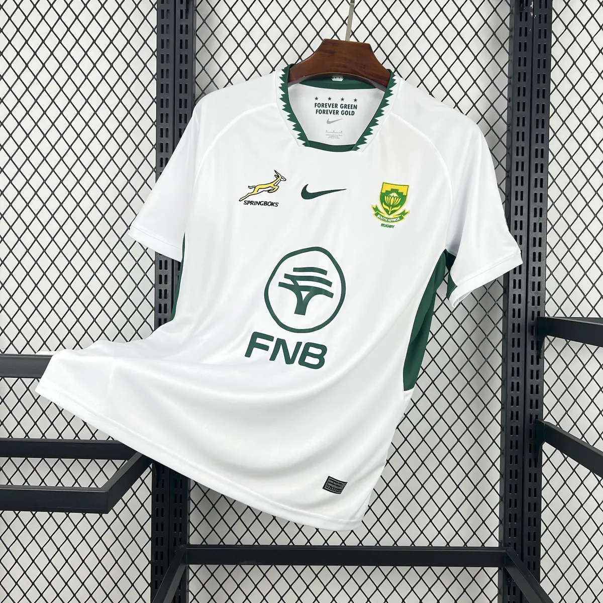 South Africa 2026 Mens Springbok Away White Soccer T-Shirt AAAAJersey Wholesale Yupoo 7
