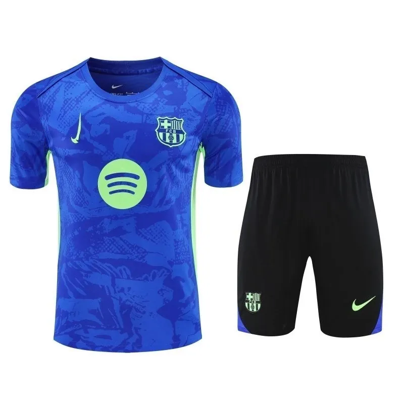 25-26 Barcelona Blue Training Kits Football Tracksuits 4